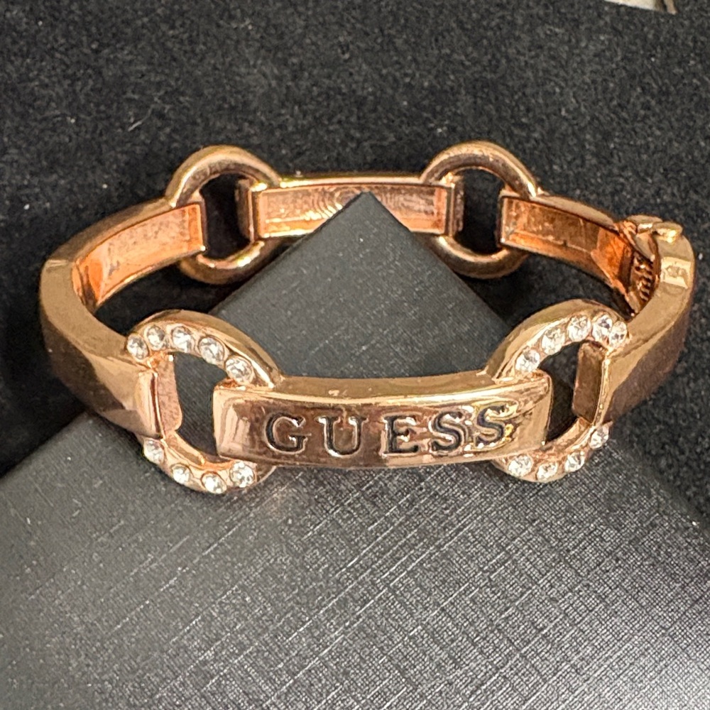 Guess Rose Gold Bracelet with Crystals